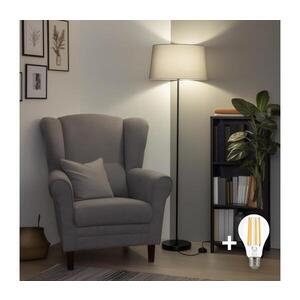 BRILAGI - LED Stojací lampa CERIA 1xE27/40W/230V pr. 45 cm šedá/černá SA2187+EG781042 obraz