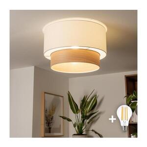 BRILAGI - LED Přisazený lustr CERIA 1xE27/40W/230V pr. 50 cm bílá/béžová BG3988+EG781089 obraz