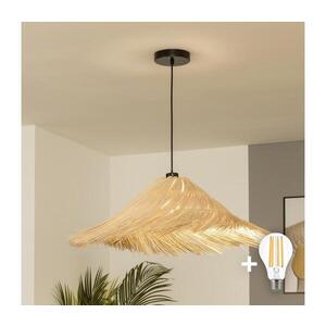 BRILAGI - LED Lustr na lanku CERIA BOHO 1xE27/40W/230V pr. 100 cm ratan BG3987+EG781137 obraz