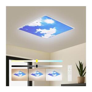 BRILAGI-LED Stm svítidlo SLIMFRAME SKY LED/58W/230V 60x60 cm stříbr/modrá+DO BRI498 obraz