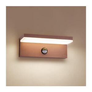 BRILAGI-LED Venkovní nástěnné svítidlo se senzorem TESSI LED/10W/230V hnědá IP54 BRI553 obraz