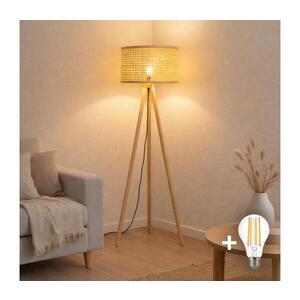 BRILAGI - LED Stojací lampa CERIA 1xE27/60W/230V pr. 40 cm béžová EG781161+AS0463 obraz