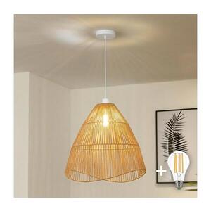 BRILAGI - LED Lustr na lanku CERIA BOHO 1xE27/40W/230V pr. 70 cm hnědá EG300171+EG781103 obraz