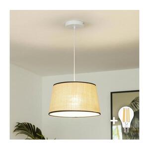 BRILAGI - LED Lustr na lanku CERIA 1xE27/40W/230V pr. 35 cm béžová EG300171+EG781083 obraz