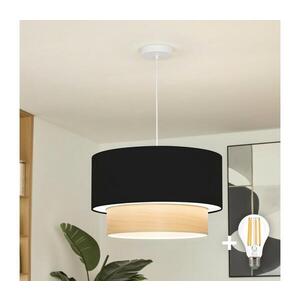 BRILAGI - LED Lustr na lanku CERIA 1xE27/40W/230V pr. 50 cm černá/béžová EG300171+EG781091 obraz