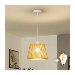 BRILAGI - LED Lustr na lanku CERIA BOHO 1xE27/40W/230V pr. 28 cm hnědá EG300171+EG781111 obraz