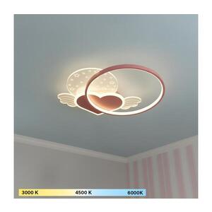 BRILAGI - LED Dětské stropní svítidlo LOVE LED/48W/230V 3000/4500/6000K růžová BR1909-1 obraz