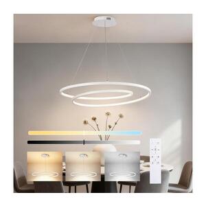 BRILAGI-LED Stmívatelný lustr na lanku TWISTER LED/105W/230V pr. 100 cm bílá+DO BRI481 obraz