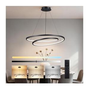 BRILAGI-LED Stmívatelný lustr na lanku TWISTER LED/105W/230V pr.100 cm černá+DO BRI480 obraz