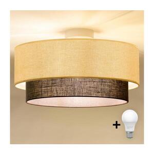 BRILAGI - LED Stropní svítidlo BOHO STYLE 1xE27/15W/230V pr. 40 cm krémová/hnědá 8590828027935 obraz