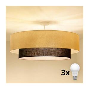 BRILAGI - LED Přisazený lustr BOHO STYLE 3xE27/15W/230V pr. 80 cm krémová/hnědá 8590828028024 obraz