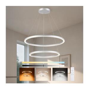 BRILAGI-LED Stmívat. lustr na lanku PORTOFINO LED/98W/230V pr. 80 cm stříbrná+DO BRI513 obraz