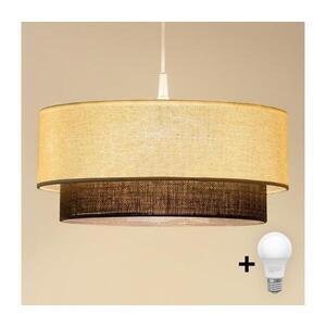 BRILAGI - LED Lustr na lanku BOHO STYLE 1xE27/15W/230V pr. 40 cm krémová/hnědá 8590828027911 obraz