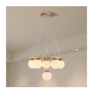 BRILAGI - Lustr na lanku VISBY WOOD 6xE27/60W/230V pr. 58 cm dřevo BRI452 obraz
