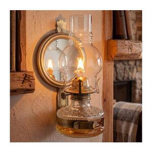 BRILAGI - Petrolejová lampa se zrcadlem MERLIN zlatá/patina 8590828169253 obraz