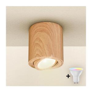 BRILAGI - LED RGBW Stmív. bodové svítidlo MIA 1xGU10/4, 8W/230V 84x80 mm hnědá BG1034+AI2382 obraz