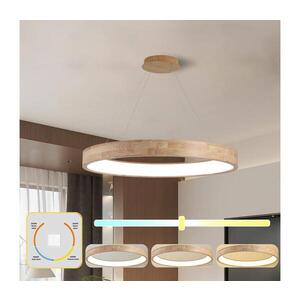 BRILAGI -LED Lustr na lanku FALCON WOOD LED/60W/230V 3000/4000/6000K 80 cm dřevo BRI556 obraz