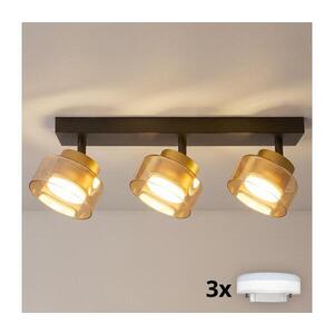 BRILAGI - LED Bodové svítidlo AURA LUX 3xGX53/30W/230V černá/zlatá WO-OEM-CF-08-GLD obraz