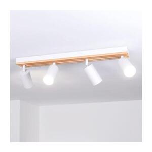 BRILAGI - Bodové svítidlo SELE WOOD ACOUSTIC 4xGU10/30W/230V bílá/dřevo WO-OEM-25CF-B04-WHT obraz