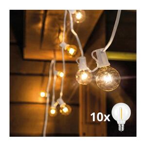BRILAGI - LED Venkovní dekorační řetěz GIRLANDA 10xE12 8m bílá IP44 teplá bílá WO794-1-W-OEM3 obraz