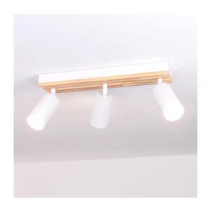BRILAGI - Bodové svítidlo SELE WOOD ACOUSTIC 3xGU10/30W/230V bílá/dřevo WO-OEM-25CF-B03-WHT obraz