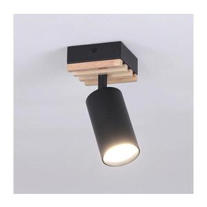 BRILAGI - Bodové svítidlo SELE WOOD ACOUSTIC 1xGU10/30W/230V černá/dřevo WO-OEM-25CF-B01-BK obraz