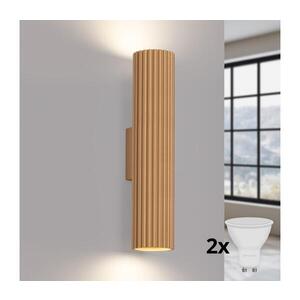 BRILAGI - LED Nástěnné svítidlo CRESTO 2xGU10/10W/230V 30 cm zlatá BR.1558 obraz