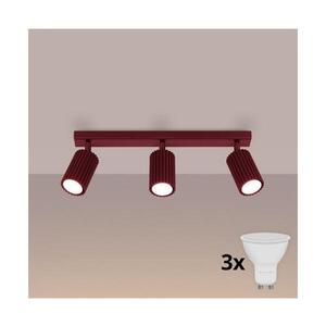 BRILAGI - LED Bodové svítidlo CRESTO 3xGU10/10W/230V burgundy BR.1923 obraz