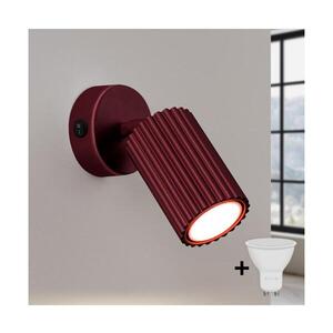 BRILAGI - LED Nástěnné bodové svítidlo CRESTO 1xGU10/10W/230V burgundy BR.1920 obraz