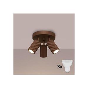 BRILAGI - LED Bodové svítidlo CRESTO 3xGU10/10W/230V hnědá BR.1967 obraz