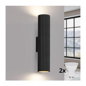 BRILAGI - LED Nástěnné svítidlo CRESTO 2xGU10/10W/230V 30 cm černá BR.1577 obraz