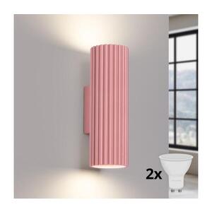 BRILAGI - LED Nástěnné svítidlo CRESTO 2xGU10/10W/230V 20 cm růžová BR.1939 obraz