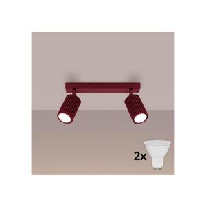 BRILAGI - LED Bodové svítidlo CRESTO 2xGU10/10W/230V burgundy BR.1922 obraz