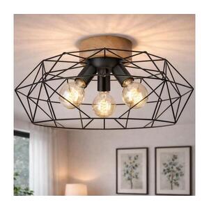 BRILAGI - Stropní svítidlo WOODY BASKET 3xE27/60W/230V pr. 60 cm dub 8590828104964 obraz