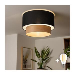 BRILAGI - LED Přisazený lustr CERIA 1xE27/40W/230V pr. 50 cm černá/béžová BG3991+EG781091 obraz