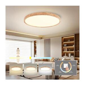 BRILAGI - LED Stropní svítidlo WOODROUND LED/70W/230V 3000/4000/6000K pr. 80 cm BRI578 obraz