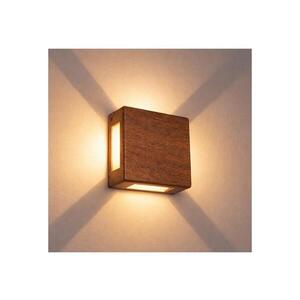 BRILAGI - LED Venkovní nástěnné svítidlo QUADRAY LED/6W/230V dekor dřeva IP54 BRI649 obraz