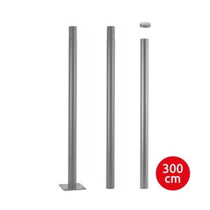 BRILAGI - Kovová tyč pro sloup venkovního osvětlení 3 m stožár pr. 58 mm šedá BRI780 obraz