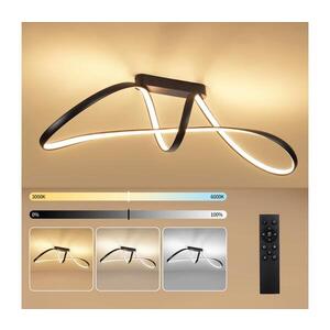 BRILAGI-LED Stmívatelný přisazený lustr TWISTER LED/60W/230V 3000-6000K černá+DO BRI722 obraz