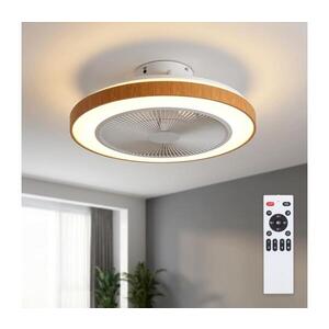 BRILAGI - LED Stmívatelný stropní látor LED/38W/230V 50 cm bílá/hnědá + DO WF-OSD-002 obraz