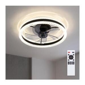 BRILAGI - LED Stmívatelný stropní látor LED/62W/230V pr. 50 cm černá + DO WF-OSD-003-BLK obraz