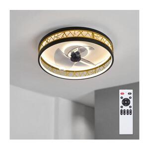 BRILAGI - LED Stmívatelný stropní látor LED/34W/230V 50 cm černá/zlatá + DO WF-OSD-162 obraz