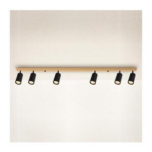 BRILAGI - Bodové svítidlo SELE 6xGU10/30W/230V černá/dekor dubu WO-SELE-BK-WD05-OEM obraz