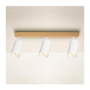 BRILAGI - Bodové svítidlo SELE 3xGU10/30W/230V bílá/dekor dubu WO-SELE-WH-WD03-OEM obraz