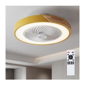 BRILAGI - LED Stmív. svítidlo s látorem LED/38W/230V 50 cm zlatá/dub + DO WF-OSD-040-GLD obraz
