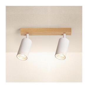 BRILAGI - Bodové svítidlo SELE 2xGU10/30W/230V bílá/dekor dubu WO-SELE-WH-WD02-OEM obraz