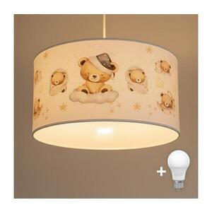 BRILAGI - LED Dětský lustr na lanku BOBO 1xE27/60W/230V pr. 35 cm bílá/medvídci 8590828051411 obraz