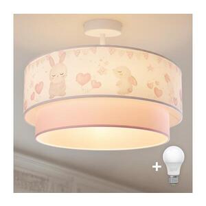 BRILAGI-LED Dětský přisazený lustr BOBO 1xE27/60W/230V pr.40 cm krém./růž./král. 8590828051312 obraz