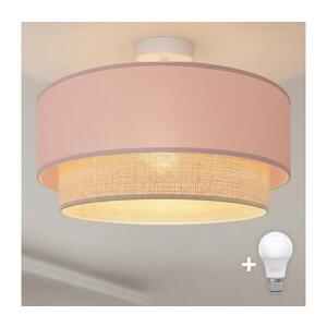 BRILAGI - LED Přisazený lustr BOHO BOBO 1xE27/60W/230V pr. 40 cm růžová/krémová 8590828051176 obraz
