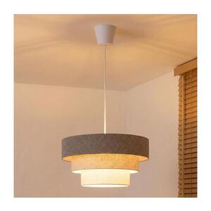 BRILAGI - Lustr na lanku LUNETA 1xE27/60W/230V pr. 40 cm šedá/krémová/bílá 8590828052333 obraz
